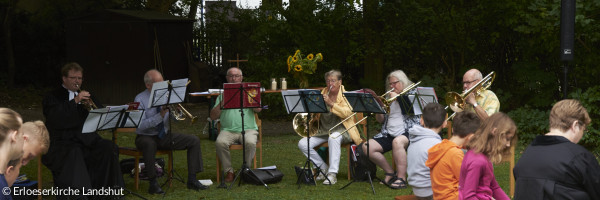 Posaunenchor beim Gemeindefest
